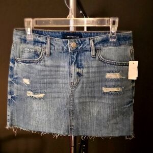 Aeropostale Jean Mini Skirt Size 6 New With Tags
